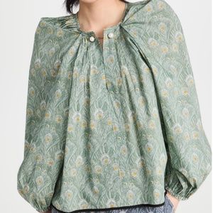 NACKIYÉ Grand Bazaar Top Aqua Peacock New With Tags Goop, Shopbop Nackiye